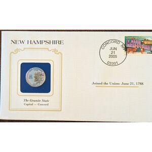 2000 New Hampshire State Quarter – Colorized, “Live Free or Die”